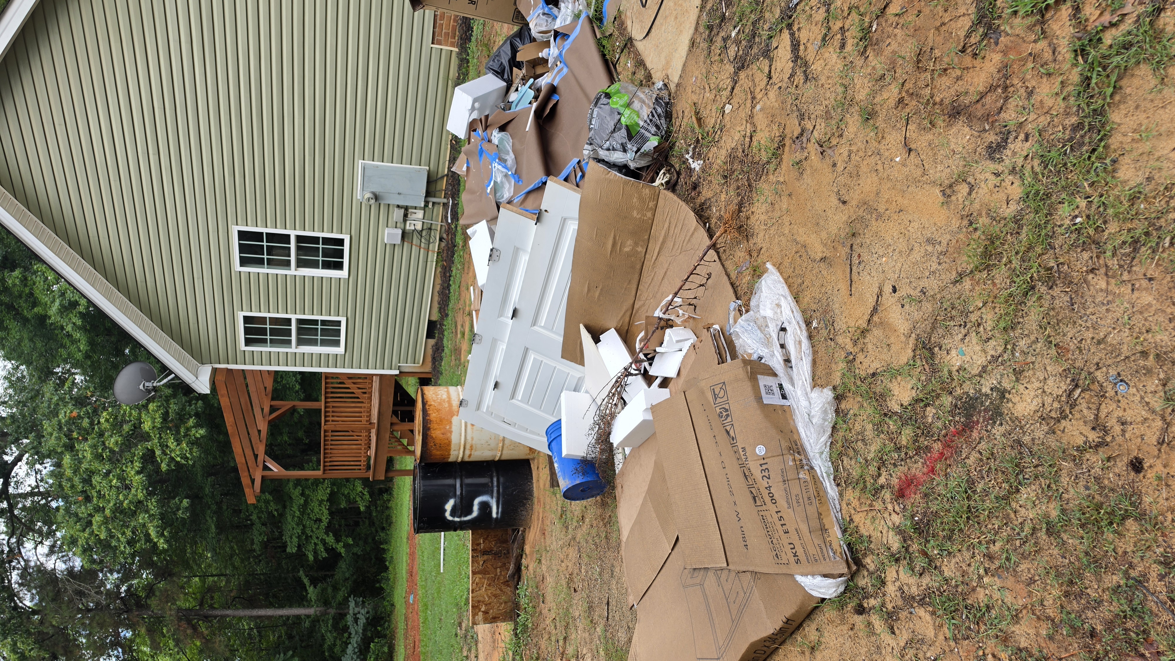 Property before NYP cleanout