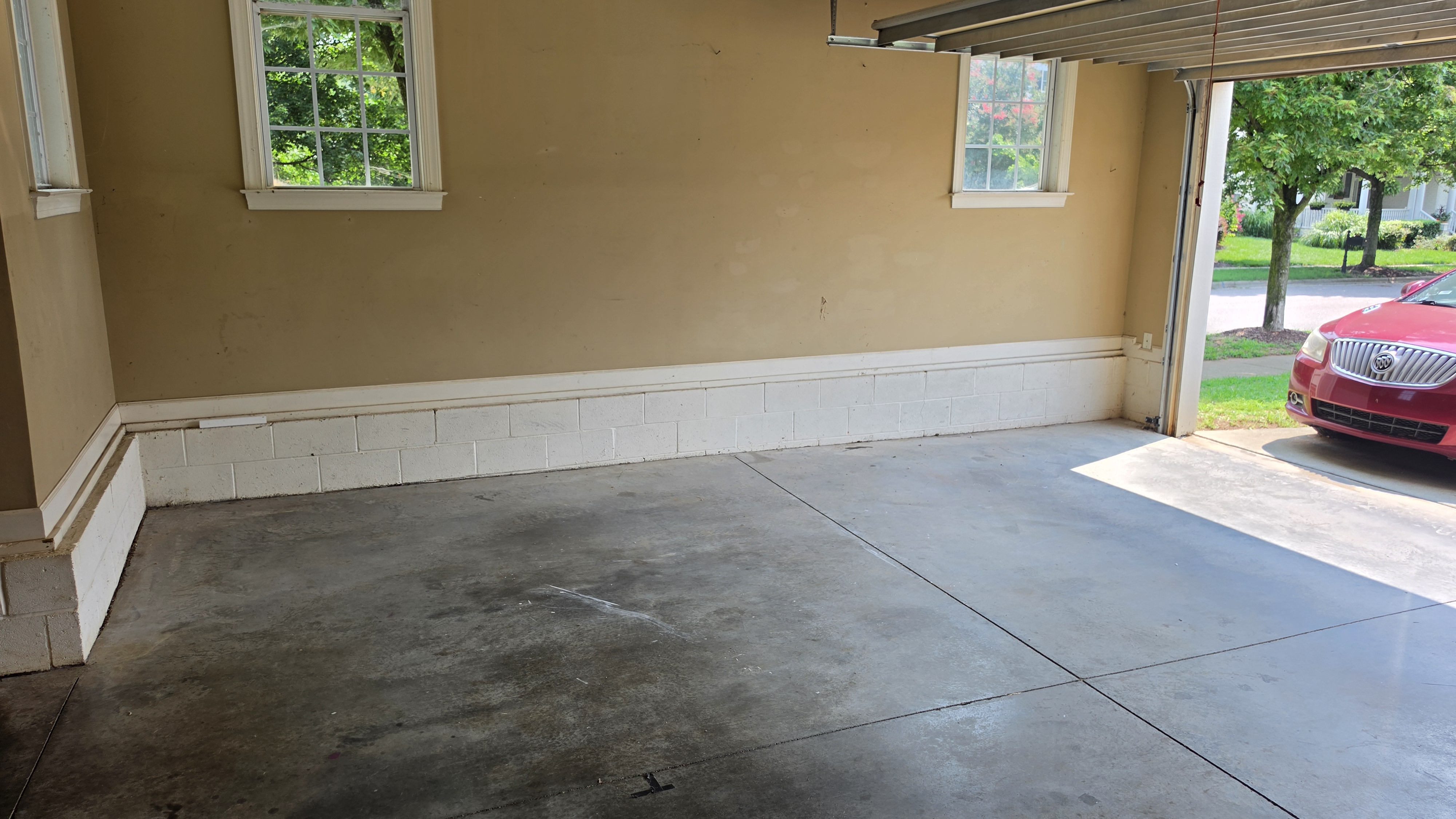 Garage side after NYP cleanout