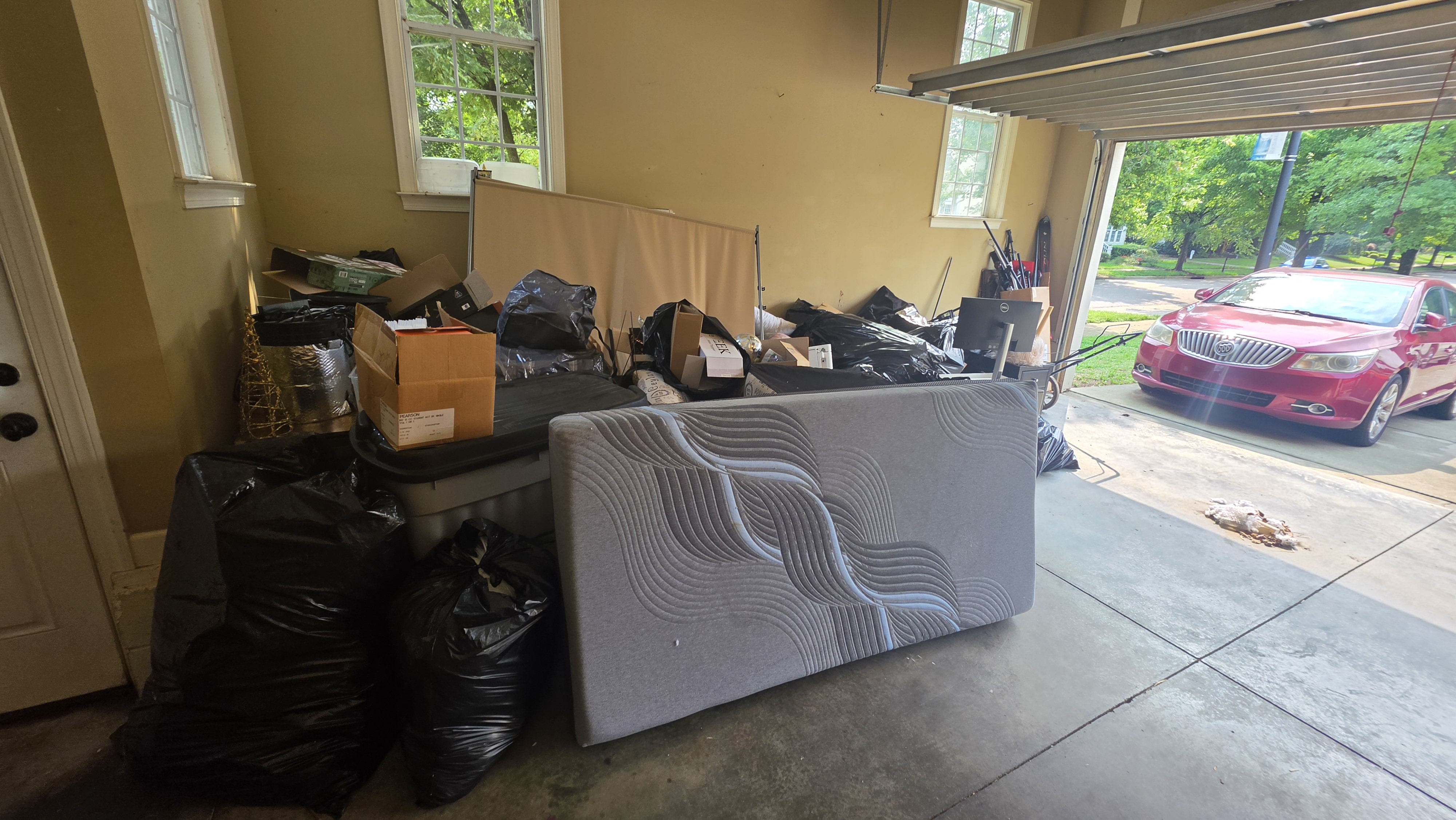 Garage side before NYP cleanout